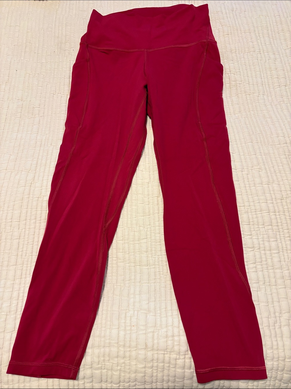 lululemon athletica Magenta Logo Performance leggings
